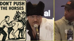 ChatGPT: Ukrainian &ldquo;Don&rsquo;t rush the horses&rdquo; boosted by Usyk: how an unassuming phrase became a meme and a cultural phenomenon across global social media.
