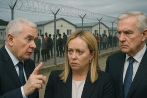 TSUE kwestionuje plan Meloni: odsyłanie migrant&oacute;w do Albanii uznane za niezgodne z prawem UE. Reakcje władz i możliwe konsekwencje.