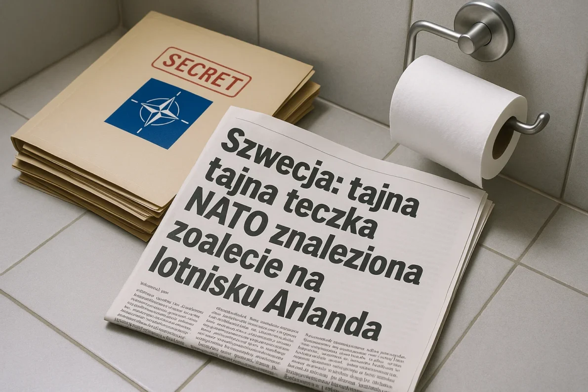 Na lotnisku Arlanda w Sztokholmie znaleziono zapomnianą teczkę z dokumentami NATO. Incydent wywołał pytania o bezpieczeństwo w szwedzkiej administracji.