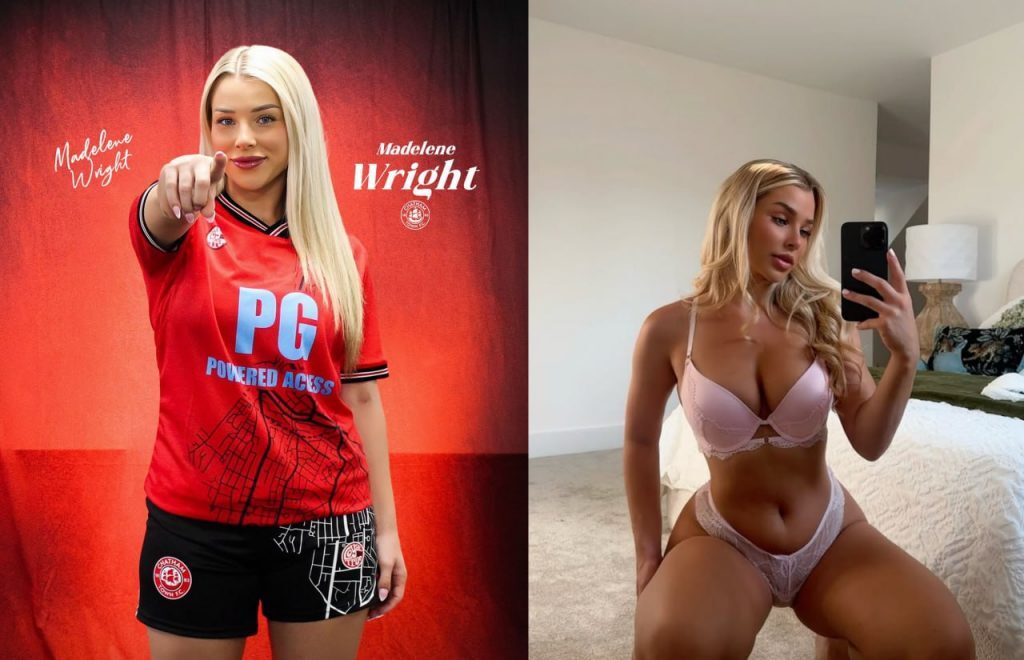 Madelene Wright wróciła do piłki z Chatham Town po skandalu z 2019 roku, budując biznes na OnlyFans i wzmacniając markę poprzez sport i media.