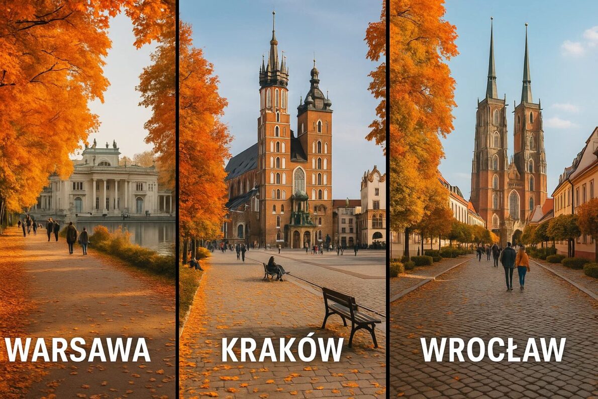 Jesień w Polsce – Warszawa, Kraków i Wrocław. Przewodnik po atrakcjach, kuchni, festiwalach, kosztach podróży i nietypowych miejscach na jesień 2025.