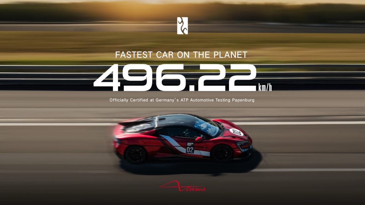 BYD Yangwang U9 Xtreme osiągnął w Papenburgu 496 km/h, detronizując Bugatti i ustanawiając rekord świata najszybszego samochodu produkcyjnego.