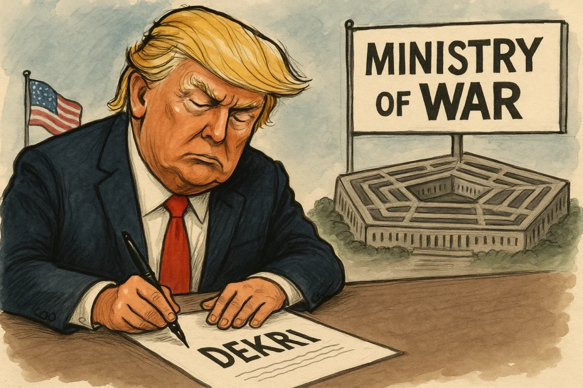 Donald Trump przemianował Departament Obrony USA na Ministerstwo Wojny, przywracając historyczną nazwę sprzed II wojny światowej.