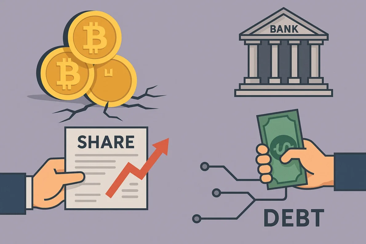 Crypto treasury w kryzysie: spółki z BTC i ETH zadłużają się na share buyback, market cap discount rośnie, a inwestorzy uciekają z rynku.