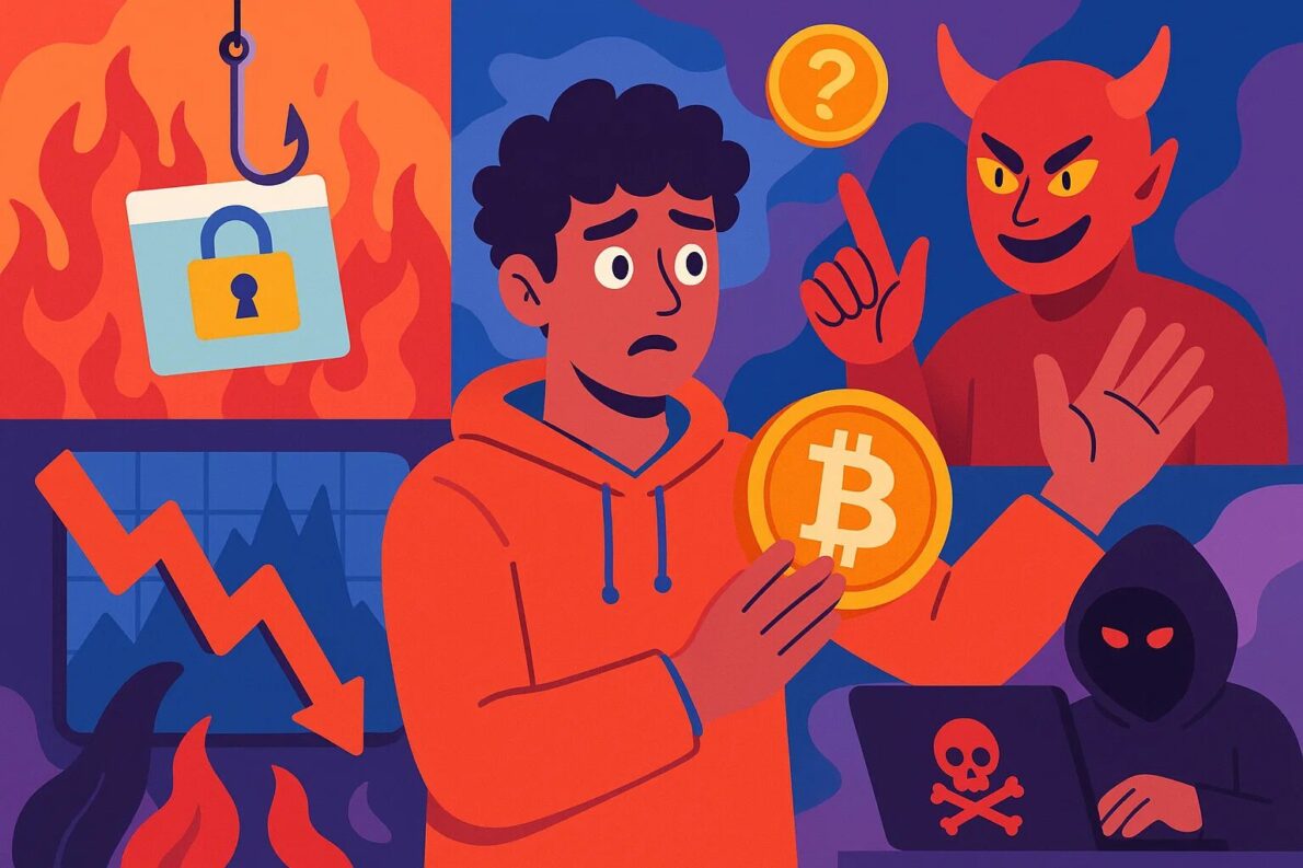 Poznaj 6 głównych ryzyk dla początkujących w kryptowalutach i dowiedz się, jak ich unikać. Praktyczne porady dotyczące bezpieczeństwa, inwestowania i zarządzania emocjami.