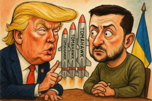 Trump i Zełenski rozmawiali o dostawach rakiet Tomahawk dla Ukrainy, kt&oacute;re mogą wzmocnić obronę i wpływać na negocjacje z Rosją.
