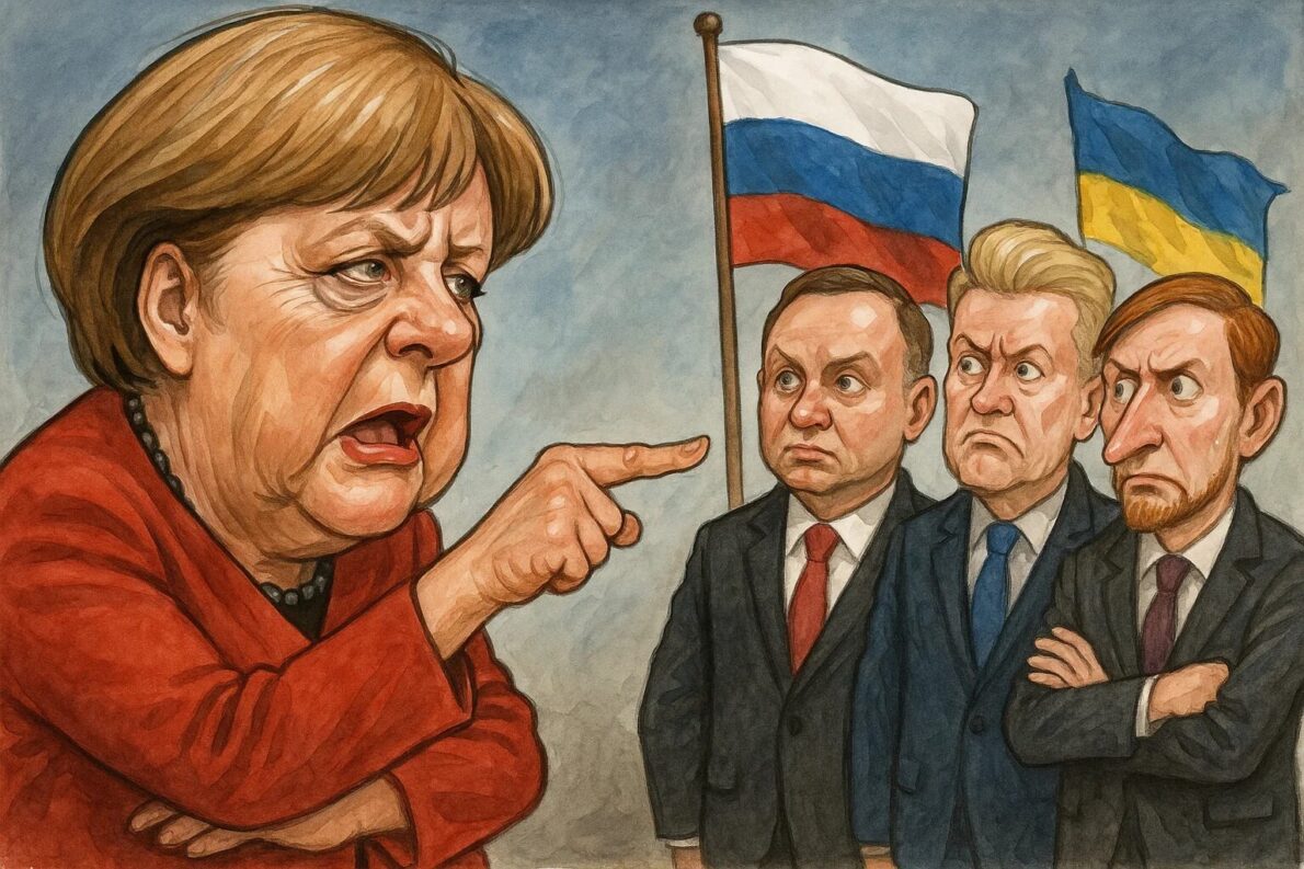 Angela Merkel oskarżyła Polskę i kraje bałtyckie o blokowanie dialogu z Rosją, co – jej zdaniem – doprowadziło do wojny w Ukrainie.
