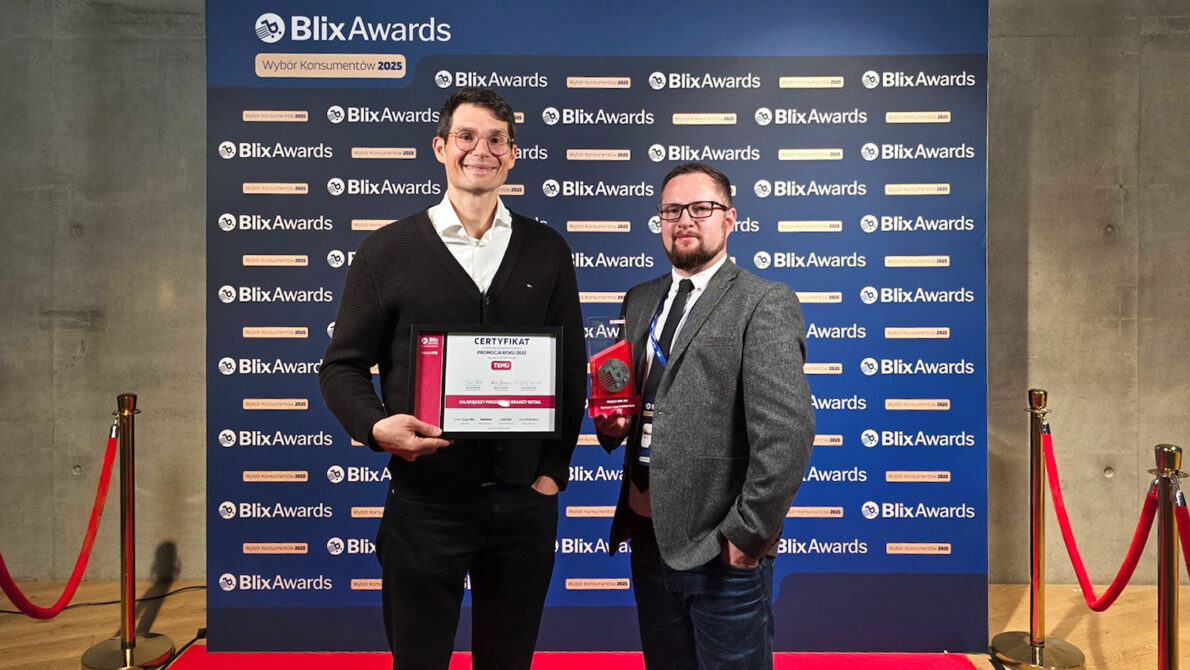 Platforma zakupowa Temu zdobyła uznanie konsumentów, wygrywając w plebiscycie Blix Awards 2025 w kategorii „Promocja Roku”. To potwierdza jej rosnącą popularność w Polsce.