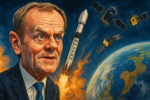 Rakieta SpaceX Falcon 9 wyniosła polskie satelity MikroSAR (ICEYE) i PIAST na orbitę. Premier Tusk mówi o wielkim skoku. Misja kluczowa dla obronności.