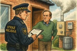 Straż miejska prowadzi kontrole CEEB i system&oacute;w grzewczych w Polsce. Obowiązek wpisu dotyczy właścicieli i zarządc&oacute;w. Kara za brak wpisu wynosi do 5 tys. zł.