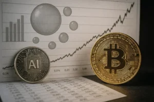 Szef Światowego Forum Ekonomicznego B&oslash;rge Brende ostrzega, że 500 mld USD inwestycji w AI i kryptowaluty może doprowadzić do globalnej bańki finansowej.