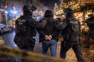 Niemieckie służby udaremniły zamach na jarmark bożonarodzeniowy. Zatrzymano 20-letniego studenta podejrzanego o terroryzm. Sprawdź nowe ustalenia w sprawie planowanego ataku.