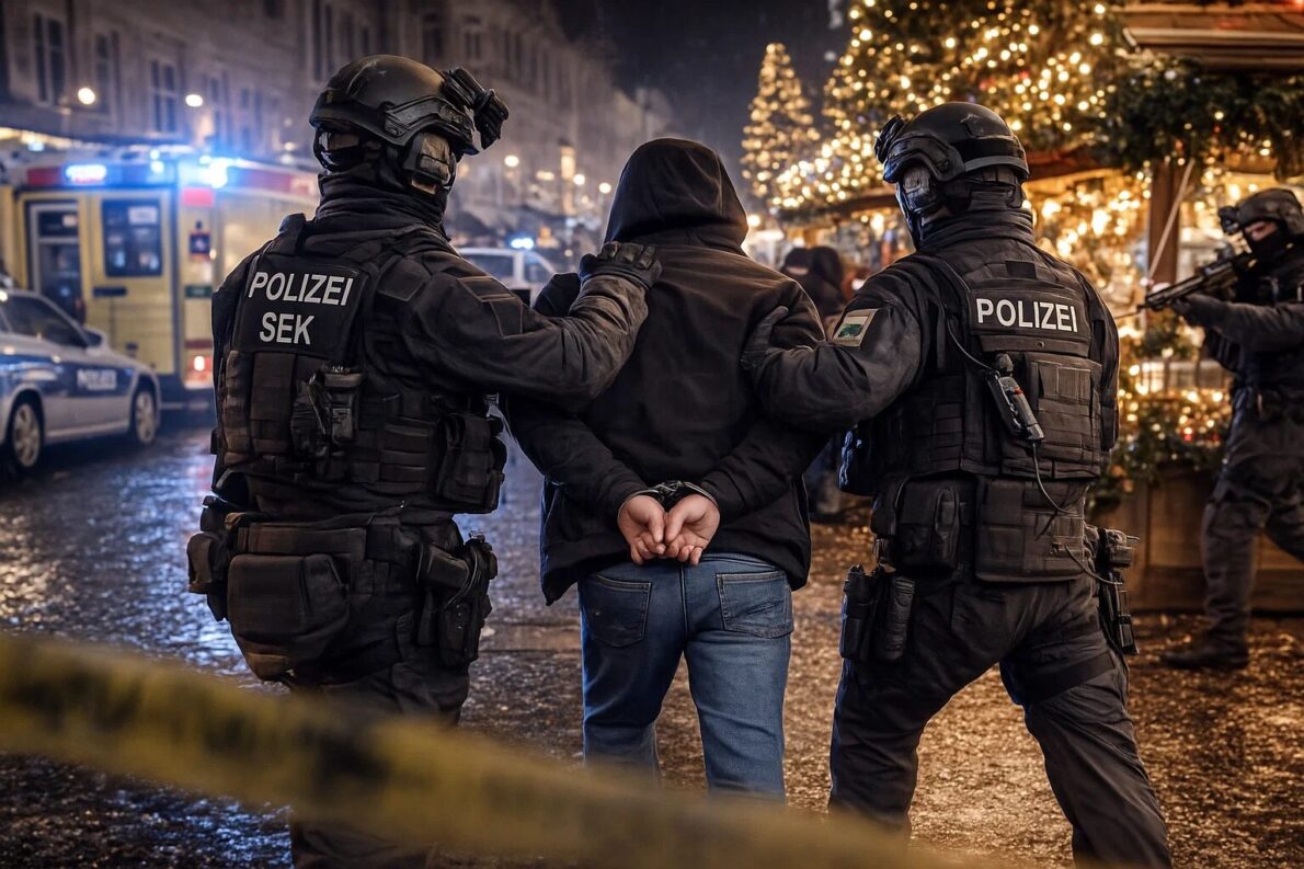 Niemieckie służby udaremniły zamach na jarmark bożonarodzeniowy. Zatrzymano 20-letniego studenta podejrzanego o terroryzm. Sprawdź nowe ustalenia w sprawie planowanego ataku.