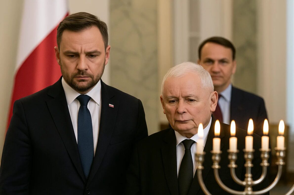 Prezydent Karol Nawrocki rezygnuje z obchodów Chanuki w Pałacu Prezydenckim. Radosław Sikorski pyta Jarosława Kaczyńskiego, czy ujmie się za spuścizną brata Lecha.