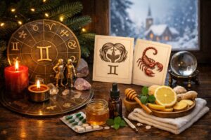 Sprawdź horoskop na dziś 24 grudnia 2025. Analiza relacji Bliźniąt i Skorpiona, wpływ burz magnetycznych na Wigilię oraz porady zdrowotne dla każdego znaku.