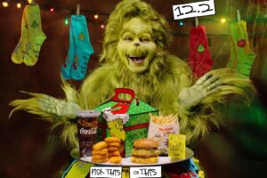 Grinch Meal w McDonald's wywołuje dyskusje. Sprawdź, co dokładnie zawiera zestaw, jego dostępność w Polsce i jak kontrowersyjna kampania wpływa na świąteczny nastr&oacute;j.