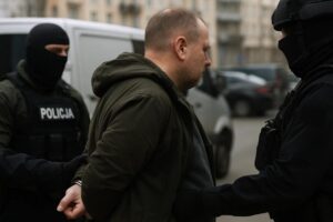 Międzynarodowy list gończy za Stepanem Kriwoszejewem, rosyjskim agentem o pseudonimie „Grib”. Kierował propagandą Grupy Wagnera w PL, DE i FR. Zarzuty szpiegostwa i terroryzmu.