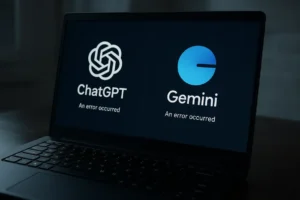 ChatGPT i Gemini uległy globalnej awarii 02.12.2025 r. Oba wiodące serwisy AI są niedostępne, dotykając poważnie użytkownik&oacute;w w Polsce.