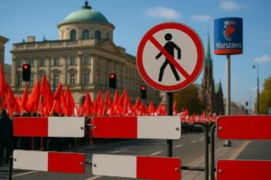 63. mityng z okazji Dnia Świętej Barbary w Warszawie spowoduje utrudnienia i zamknięcia ulic, w tym ul. Karowa, 13 grudnia