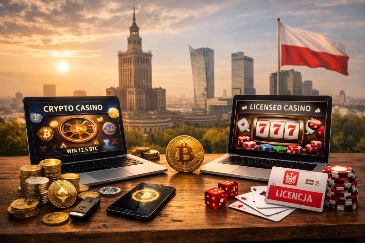 Polski rynek hazardu online w 2026 r.: restrykcyjne prawo, rejestr domen MF i rosnące zainteresowanie krypto-kasynami. Analiza ryzyk, miast i realnych wyborów graczy.