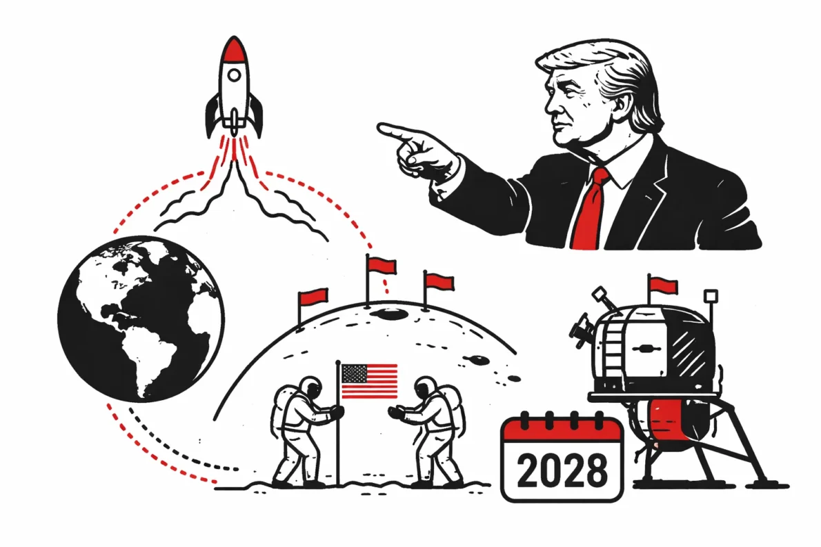 Donald Trump podpisał dekret określający priorytety USA w kosmosie, w tym powrót astronautów na Księżyc, budowę stałej obecności oraz wzmocnienie zdolności obronnych na orbicie.