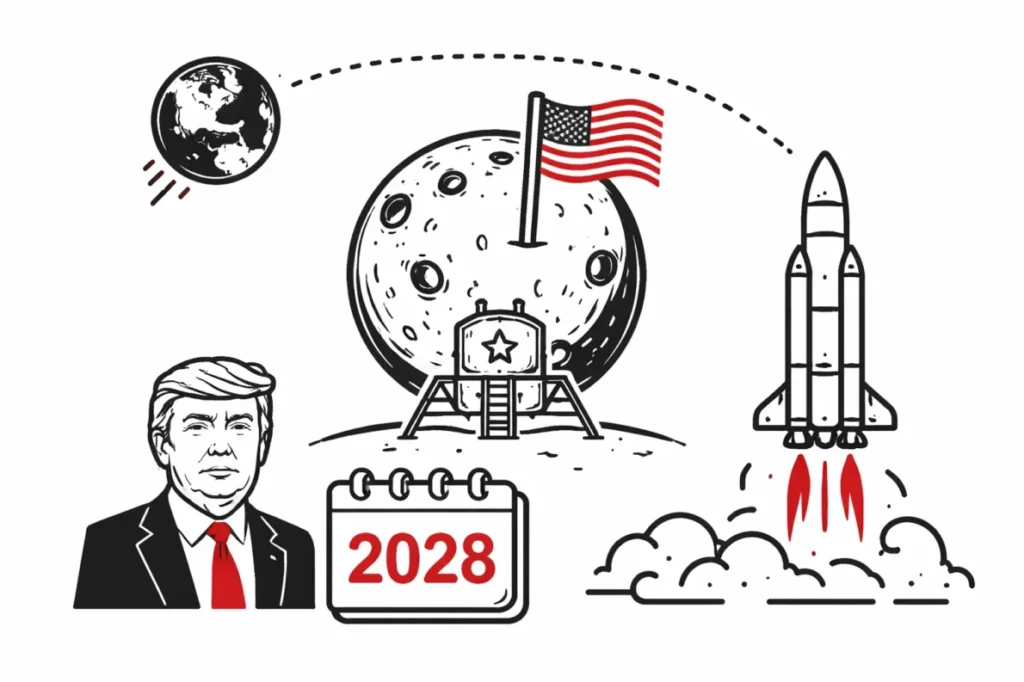 Trump formalizuje plan lądowania na Księżycu i wzmocnienia dominacji USA w kosmosie