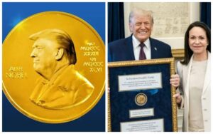 Norwegia potępia przekazanie medalu Pokojowej Nagrody Nobla Donaldowi Trumpowi przez Maríę Corinę Machado i przypomina, że tytuł nie podlega transferowi.