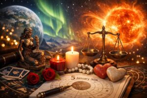 Horoskop na dziś 5 stycznia 2026 dla Panny i Wagi. Sprawdź prognozę burz magnetycznych, porady zdrowotne i analizę relacji. Dowiedz się, co m&oacute;wią gwiazdy o miłości.
