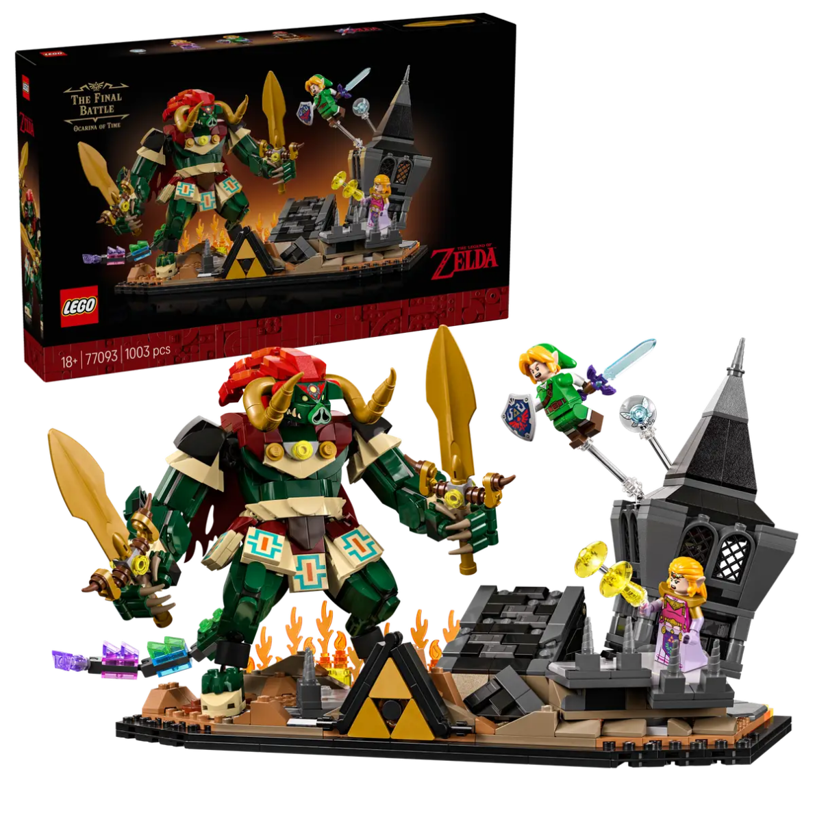 Poznaj szczegóły zestawu LEGO® Zelda™ 77093 „The Final Battle” w Polsce. Cena 519,99 PLN, 1003 elementy, premiera 01.03.2026. Sprawdź, gdzie kupić w Warszawie