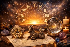 Sprawdź horoskop na 2 stycznia 2026. Dowiedz się, jak relacje Bliźniąt i Koziorożca wpłyną na Tw&oacute;j dzień. Analiza burz magnetycznych i zdrowia dla każdego znaku.