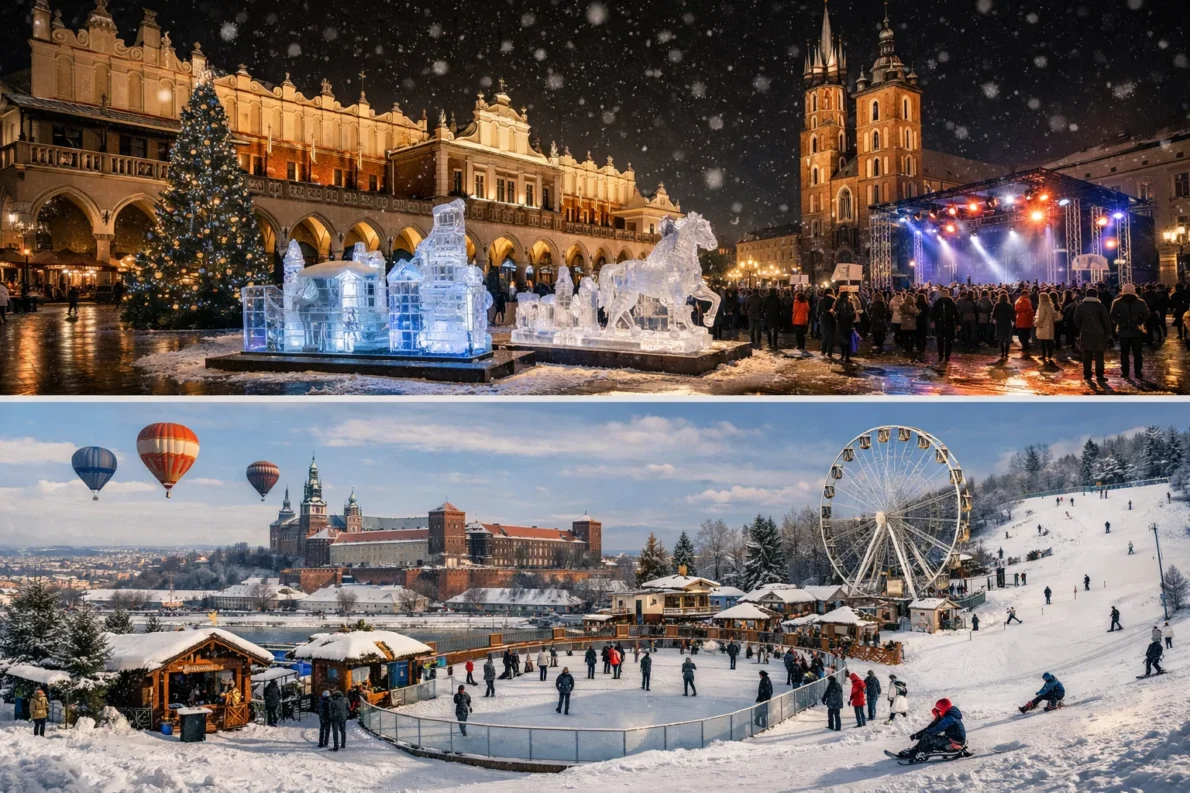Sprawdź, co robić w Krakowie w lutym 2026. Aktualne imprezy zimowe, festiwale kulturalne i praktyczne informacje lokalne.