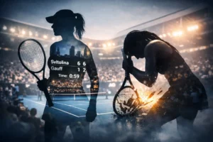 Elina Svitolina pokonała Coco Gauff 6:1, 6:2 w 59 minut na Australian Open (27 stycznia 2026). Transmisja zza kulis wznowiła debatę o prywatności tenisistek.