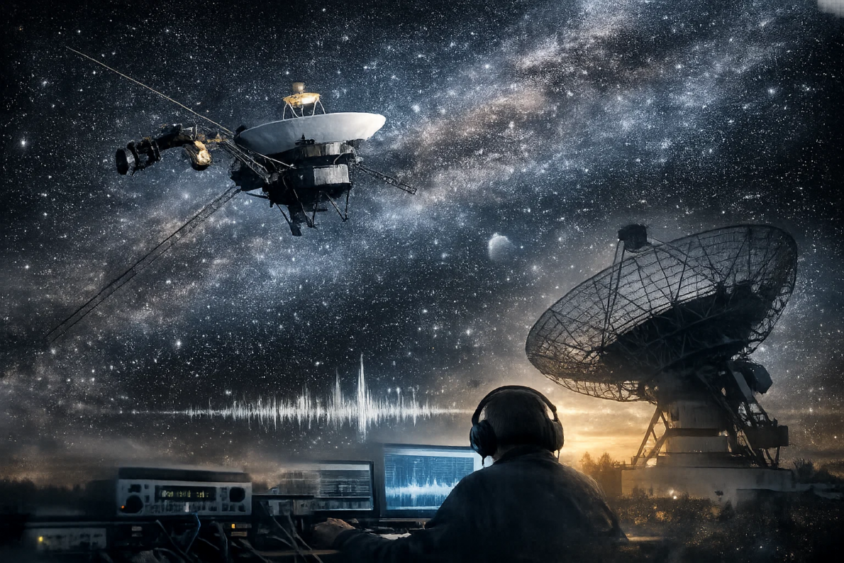 Voyager 1 nadaje z odległości 25 mld km. Holenderscy amatorzy odebrali sygnał w 2026 roku. Sprawdź stan techniczny sondy i możliwości amatorskiej radioastronomii