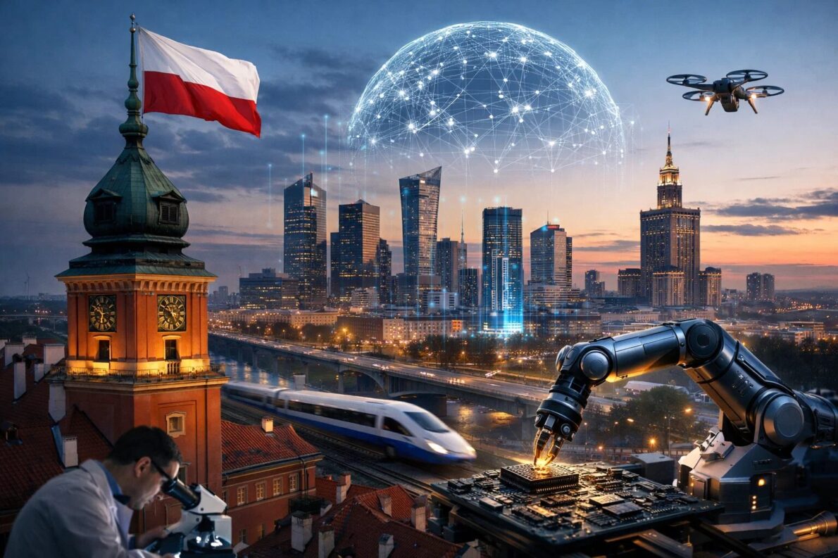 Poznaj szczegóły polskiej rewolucji technologicznej 2026. Dominacja AI, CyberTech i FinTech. Dane PFR, procedury finansowania i ścieżki rozwoju dla startupów