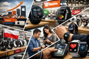 Xiaomi liderem rynku smartwatchy w 2026. Analiza cen, baterii i NFC w Polsce. Sprawdź, dlaczego Apple traci udziały i jak wybrać najlepszy zegarek