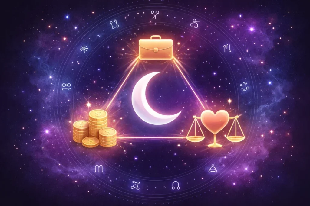 Horoskop dzisiaj na 11 lutego 2026 roku. Wpływ Księżyca i burz magnetycznych na pieniądze, pracę i równowagę emocjonalną. Szczegółowa prognoza dla wszystkich znaków zodiaku.

