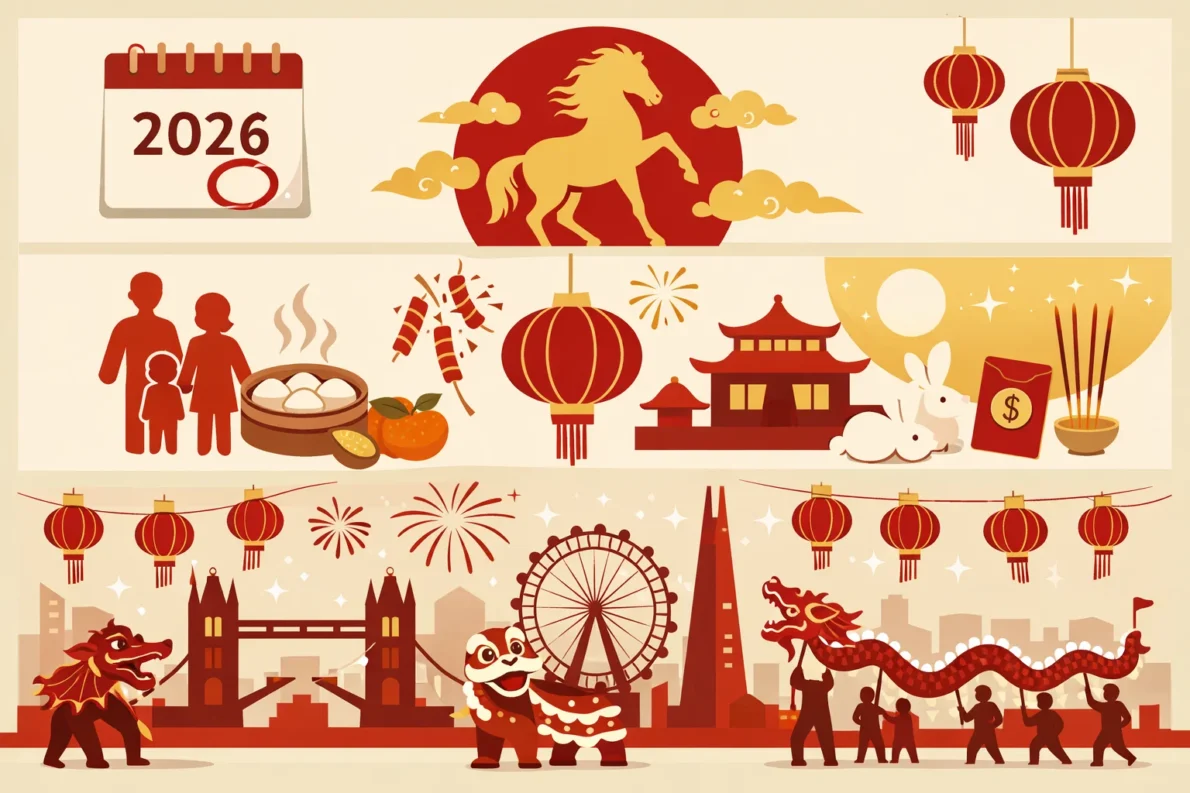 Chiński Nowy Rok 2026 rozpoczyna się 17 lutego. Wyjaśniamy znaczenie Roku Konia oraz to, jak Lunar New Year obchodzony jest w Polsce, ze szczególnym uwzględnieniem Warszawy i Krakowa.