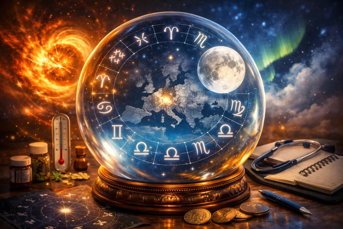 Horoskop na dziś 23 lutego 2026 dla Polski. Burze magnetyczne, wpływ Księżyca, zdrowie, praca i znaki zodiaku. Sprawdź prognozę dla Warszawy, Wrocławia i Krakowa.