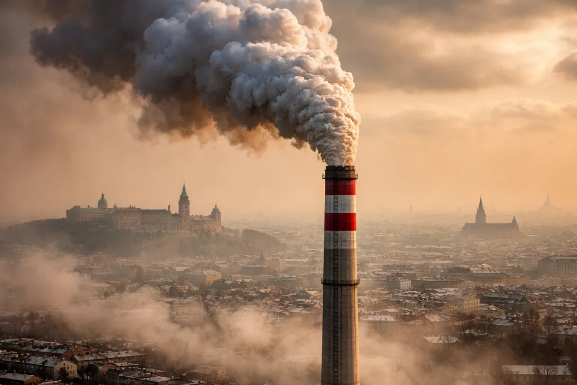 Smog w Polsce 2026: aktualny poziom PM10, AQI, miasta z najgorszym powietrzem, źródła zanieczyszczeń, skutki zdrowotne i narzędzia monitoringu powietrza.