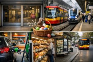 Planujesz Wielkanoc 2026 w Polsce? Sprawdź dokładne godziny zamknięcia sklep&oacute;w w Wielką Sobotę, zakazy handlu oraz zmiany w PKP i komunikacji miejskiej. Bądź gotowy