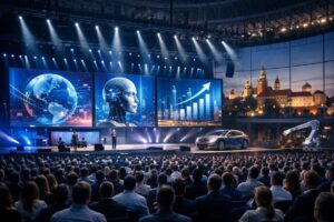 Impact 2026 w Krakowie &ndash; najważniejszy kongres biznesu i technologii. Dowiedz się, co czeka gospodarkę w 2026 roku. Trendy AI, Fintech i Energy bezpośrednio z TAURON Areny