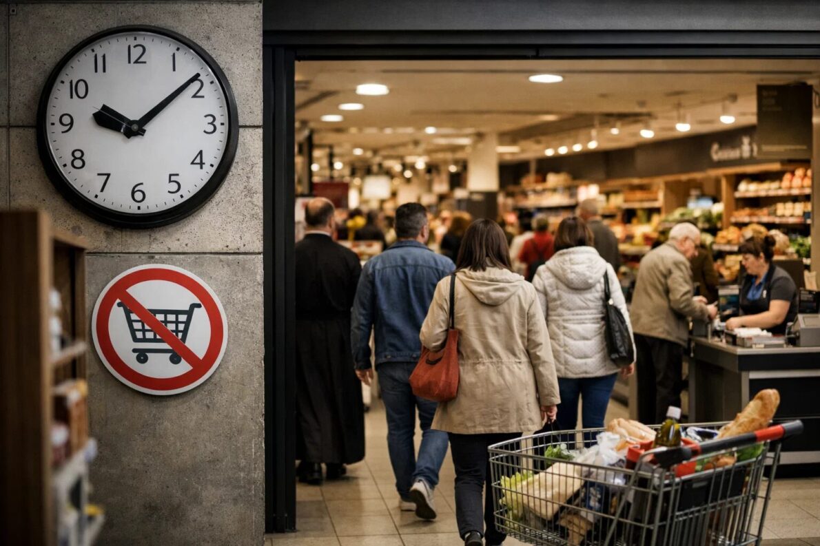 Zakaz handlu 22 marca: Gdzie zrobić zakupy w niedzielę? Sprawdź listę otwartych Żabek, stacji paliw i dowiedz się, kiedy wypada najbliższa niedziela handlowa w 2026 r