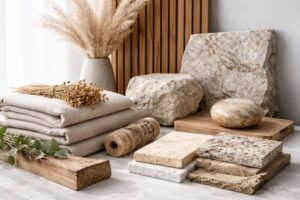 Jak urządzić eko-dom w Polsce w 2026 roku? Poznaj trendy: naturalne materiały (drewno, kamień, len), kolory ziemi i porady ekspertów na zrównoważone wnętrze. Sprawdź koszty i rozwiązania