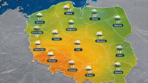 Pogoda w Polsce 11&ndash;17 maja 2026 według IMGW. Sprawdź temperatury, burze, przymrozki i ostrzeżenia dla Warszawy, Krakowa, Gdańska, Wrocławia i innych miast.