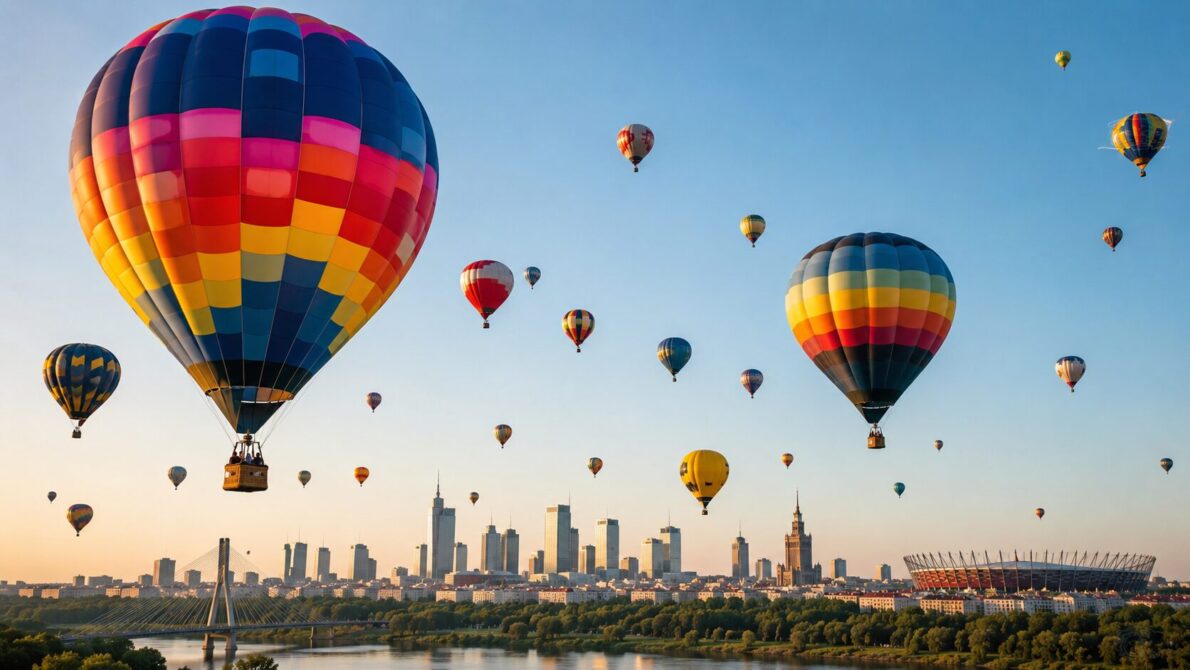 Warszawska Fiesta Balonowa 2026 odbędzie się od 12 do 14 czerwca. Dziesiątki balonów, loty nad Warszawą, pokazy lotnicze i rodzinny piknik