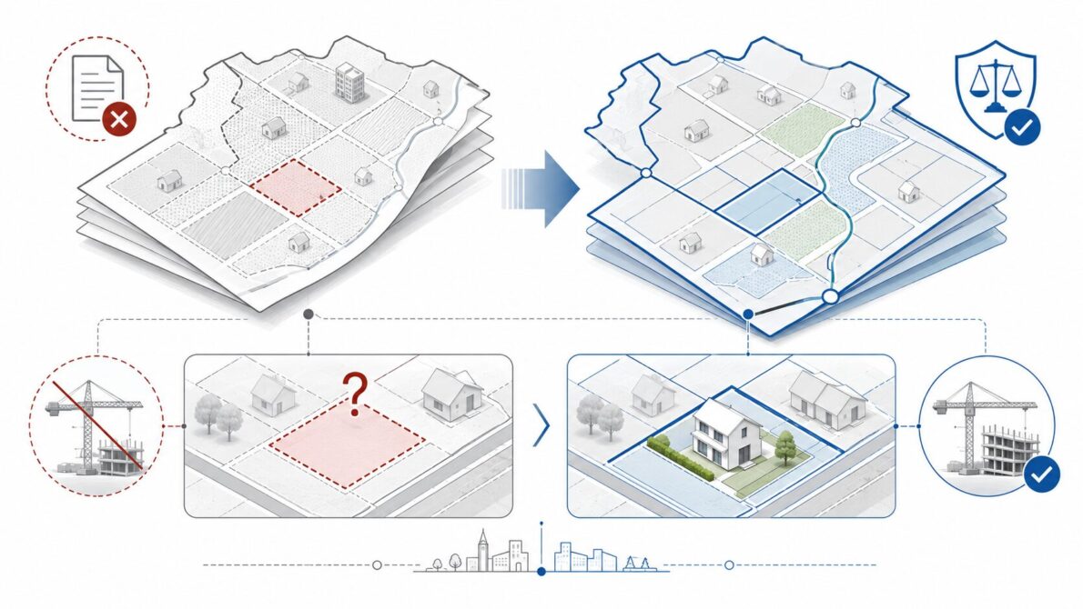Plan ogólny gminy zastępuje studium uwarunkowań od 1 września 2026. Sprawdź, co reforma oznacza dla działek bez planu miejscowego, decyzji WZ i wartości gruntu — terminy, ryzyka, konkretne kroki.