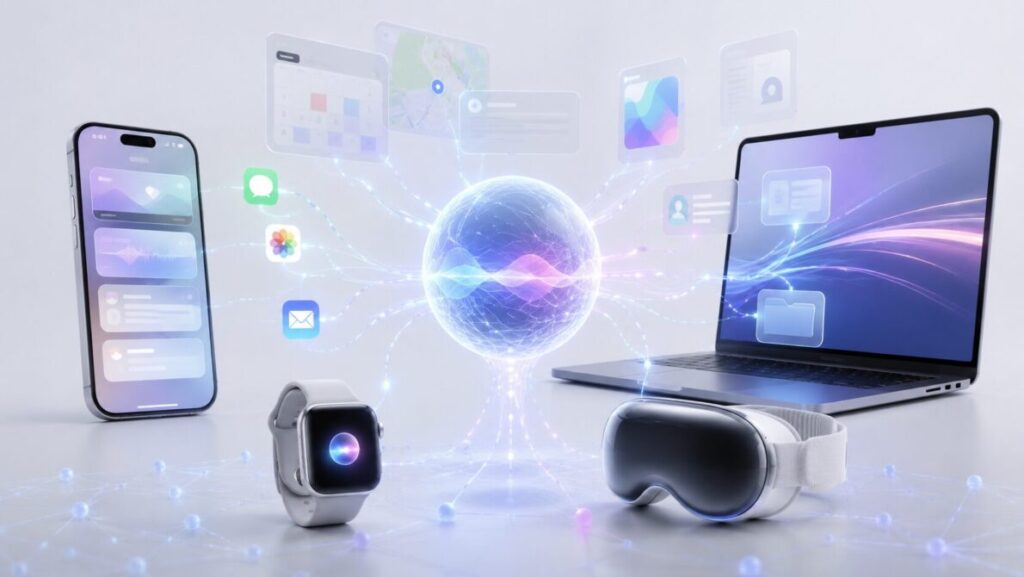 Apple pokazuje Siri AI, ale wstrzymuje asystenta AI w UE przez DMA: iPhone i iPad bez funkcji, dostają je tylko Mac, Apple Watch i Vision Pro. Beta jeszcze w 2026 roku.